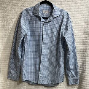 Jack Spade Blue and White Checkered Shirt (flawed)